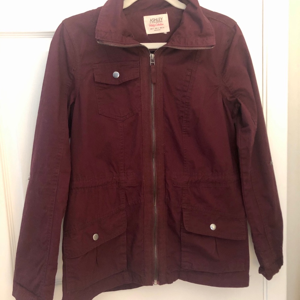 Garnet Canvas Utility Jacket